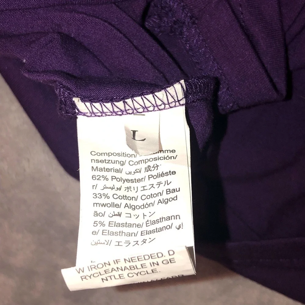Romwe Don't Talk To Strangers Purple Unisex‎ T-Shirt Size Large Alien Safety Ed